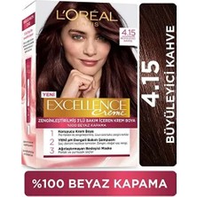 TeknoKapsül Excellence Saç Boyası - 4.15 Büyüleyici Kahve