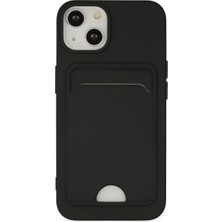 TeknoKapsül iPhone 14 Plus Kılıf Kelvin Kartvizitli Silikon - Siyah