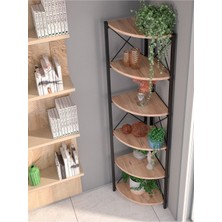 TeknoKapsül 6 Raflı Kitaplık ve Saksılık Krem 160 cm