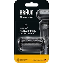 TeknoKapsül Braun 54B Tıraş Makinesi Yedek Başlığı Series 5 Için Siyah Renk Kolay Temizlik ve Uzun