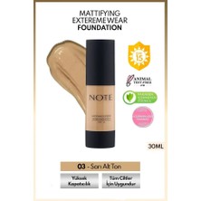 TeknoKapsül Spf 15 Mat Kapatıcı Fondöten - 03 Medium Beige