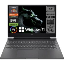Hp Victus 15-FB3038NT BX9U9EA 6gb RTX4050 Amd Ryzen 7 7445H 32GB Ram 1tb SSD 15.6 Inç Fhd 144Hz Windows 11 Pro Taşınabilir Bilgisayar