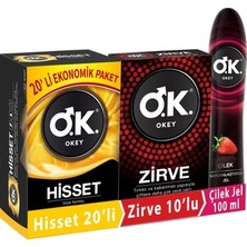 TeknoKapsül Aroma ile Ekonomik Prezervatif Seti 20'li Çilek Jel