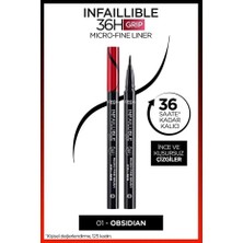 TeknoKapsül L'oreal Infaillible 36H Micro Eyeliner - 01 Obsidian - Siyah