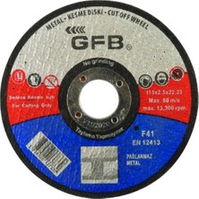 TeknoKapsül 115X2,5X22,23 mm Metal Kesici Taş, 25 Adet Paket