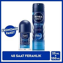 TeknoKapsül 150 ml Erkek Deodorant ve Mini Roll-On Seti, Tazelik Sağlar