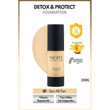 TeknoKapsül Detox Protect Canlandırıcı Fondöten - 01 Beige