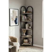 TeknoKapsül Metal Çiçeklik Kitaplık Bej 151 cm