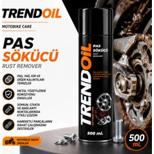 Trendoil Pas Sökücü Sprey 500 ml – Metal Yüzey Pas ve Kir Temizleyici Sprey Güçlü Formül Motosiklet Zincirleri, Somun ve Cıvatalar, Dişli Grupları