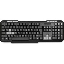 TeknoKapsül Everest KB-700 Siyah USB Arabic-Us Layout Arapça Multimedia