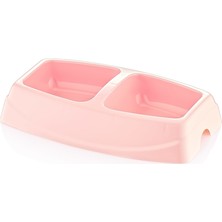 Flip İkili Mama Kabı Küçük 23,5 x 15 x 5 cm Kolay Temizlik Özellikli Ergonomik Tasarım
