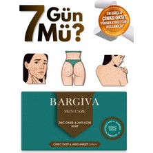 Bargiva Çinko Oksit Sabunu Akneye Eğilimli Ciltler Için Yağ Dengeleyici Yüz Temizleme Sabunu Sivilce Sabunu Acnesoap