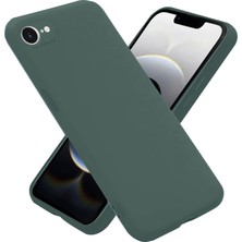 TeknoKapsül iPhone 16E Kılıf Nano Içi Kadife Silikon - Koyu Yeşil