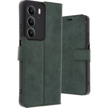 TeknoKapsül Realme C75 4g Trend S Plus Kapaklı Kılıf - Koyu Yeşil