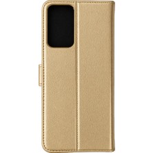 TeknoKapsül Galaxy A91 / S10 Lite Trend S Plus Kapaklı Kılıf - Gold