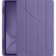 TeknoKapsül Newface Apple Ipad Pro 11 (2024) Kılıf Kalemlikli Hugo Tablet Kılıfı - Mor