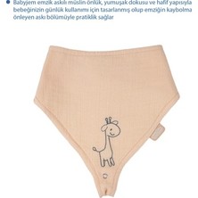 TeknoKapsül Somon Renkli Hafif Müslin Mama Önlüğü, Hijyenik Kullanım