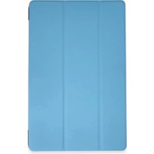 TeknoKapsül Newface Apple Ipad Pro 13 (2024) Kılıf Tablet Smart Kılıf - Mavi