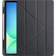 TeknoKapsül Newface Apple Ipad Pro 13 (2024) Kılıf Kalemlikli Hugo Tablet Kılıfı - Siyah