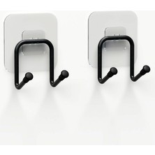 TeknoKapsül Metal Askılık, 2'li Çift Kancalı Banyo Mutfak Askısı ile Pratik Kullanım