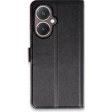 TeknoKapsül Newface Vivo Y27 Kılıf Trend S Plus Kapaklı Kılıf - Siyah