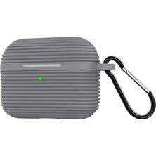 TeknoKapsül Newface Apple Airpods Pro 3 (3.nesil) Raven Silikon Kılıf - Gri