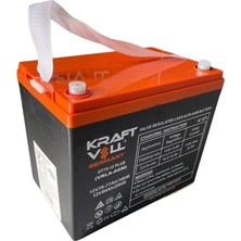 KRAFTVOLL OT75-12 12V 76-77 AH/80 AH ENGELLİ ARAÇ AKÜSÜ VRLA-AGM-JEL (260*168*212 MM) (22.7 KG)
