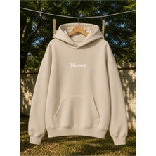 Enb1r Moda Unisex Kapüşonlu Sweatshirt Kanguru Cepli Oversize Rahat Kalıp Günlük Spor Şık Sweat