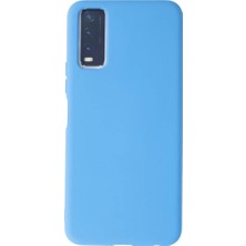 TeknoKapsül Newface Vivo Y11S Kılıf Nano Içi Kadife Silikon - Mavi
