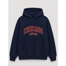 Enb1r Moda Unisex Kapüşonlu Sweatshirt Kanguru Cepli Oversize Rahat Kalıp Günlük Spor Şık Sweat