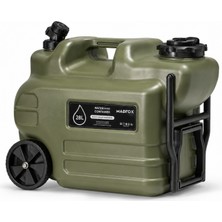 Argeus Tekerlekli Musluklu Su Bidonu - Madfox Galon Air Pe - 28 Litre - Yeşil - 387060