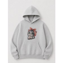 Enb1r Moda Unisex Kapüşonlu Sweatshirt Kanguru Cepli Oversize Rahat Kalıp Günlük Spor Şık Sweat