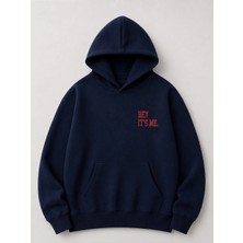 Enb1r Moda Unisex Kapüşonlu Sweatshirt Kanguru Cepli Oversize Rahat Kalıp Günlük Spor Şık Sweat