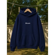 Enb1r Moda Unisex Kapüşonlu Sweatshirt Kanguru Cepli Oversize Rahat Kalıp Günlük Spor Şık Sweat