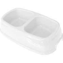 TeknoKapsül Ikili Plastik ve Su Kabı 500 + 500 ml Beyaz
