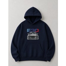Enb1r Moda Unisex Kapüşonlu Sweatshirt Kanguru Cepli Oversize Rahat Kalıp Günlük Spor Şık Sweat