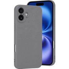 TeknoKapsül Newface Apple Iphone 16 Plus Kılıf First Silikon - Gri