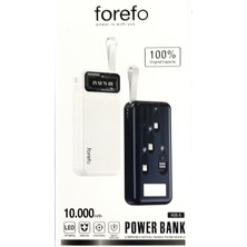 Belirtilmemiş Powerbank 10.000 Mah Kendinden Kablolu Fenerli Şarj Aleti