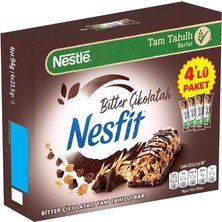 TeknoKapsül Nestlé Nesfit Bitter Çikolatalı Tam Tahıllı Bar 4’lü Paket, 4X23.5 gr