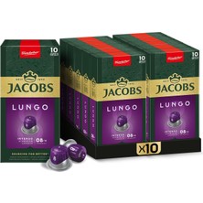 TeknoKapsül Jacobs Kapsül Kahve Lungo 8 Intense x 10 Paket