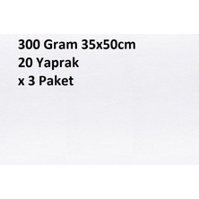 Bigpoint Suluboya Kağıdı 300 Gram 35X50CM - 20 Yaprak x 3 Paket