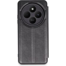 TeknoKapsül Redmi 14C Kılıf Flip Cover - Siyah