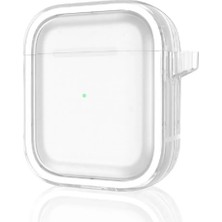 TeknoKapsül Movenchy Apple Airpods 4 (4.nesil) Shiny Şeffaf Kılıf - Beyaz