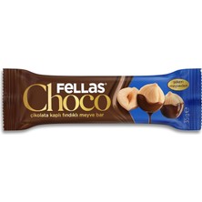 TeknoKapsül Fellas Çikolata Kaplı Meyve Bar Fındıklı (35 G) x 12 Adet