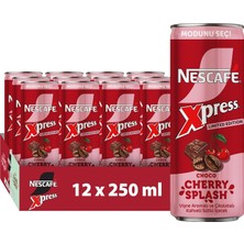 TeknoKapsül Nescafé Xpress Choco Cherry Splash Soğuk Kahve 12X250 ml