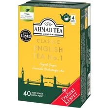 TeknoKapsül Ahmad Tea Classıc Englısh Tea No:1 40X2GR Demlik Poşet Çay