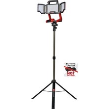 TeknoKapsül Akülü Projektör, 18 V Güç ve 3000 Lumen Aydınlatma