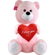 TeknoKapsül 1028P Oturan Sevimli Ayı Pembe 80 cm