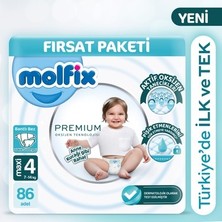 TeknoKapsül Premium Ultra Fırsat Paketi 4 Beden Bebek Bezi 86 Adet