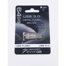 Everon 64 GB USB 3.0 Metal Flash Bellek Hızlı Veri Aktarımı Taşınabilir Bellek